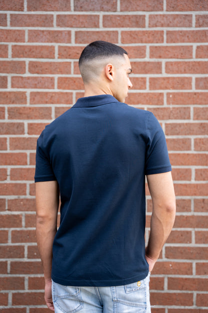 EQQEN Herren Poloshirt Blau