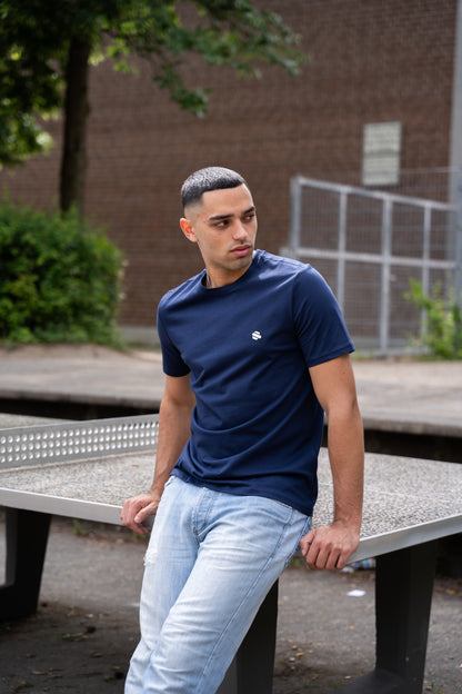 EQQEN Herren T-Shirt Blau