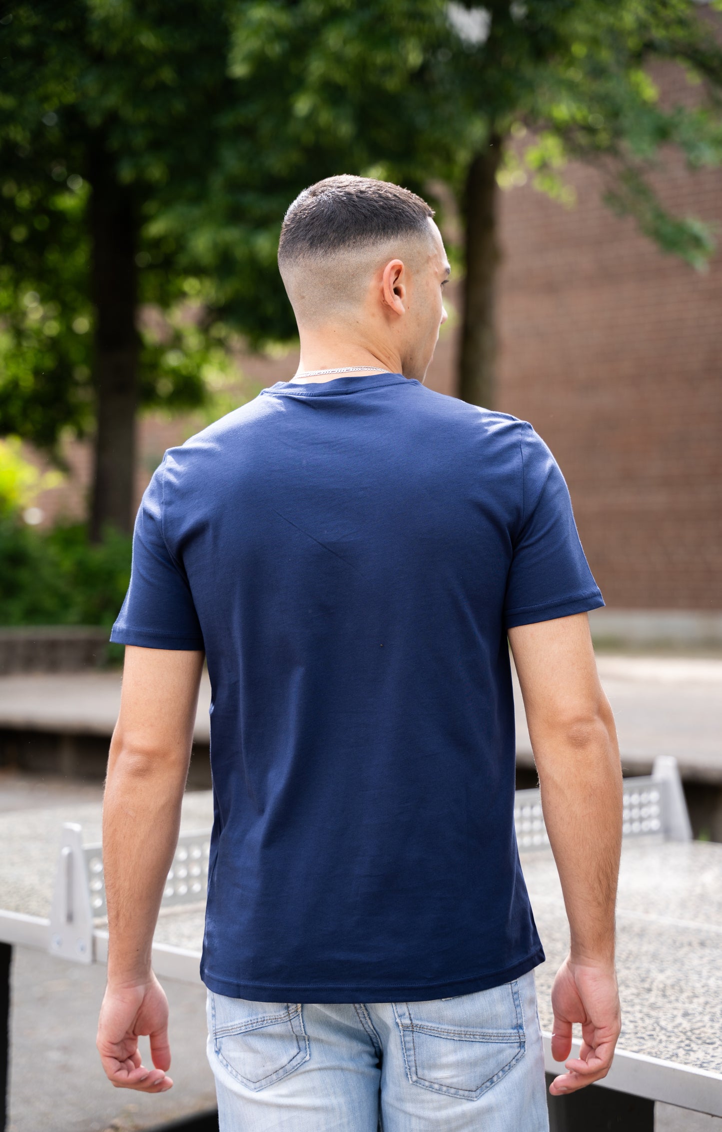EQQEN Herren T-Shirt Blau