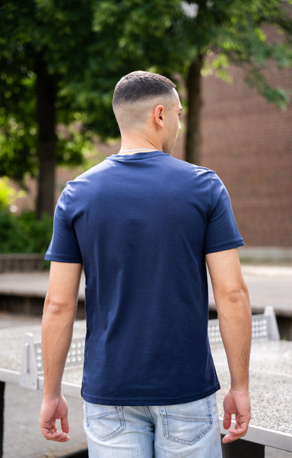 EQQEN Herren T-Shirt Blau