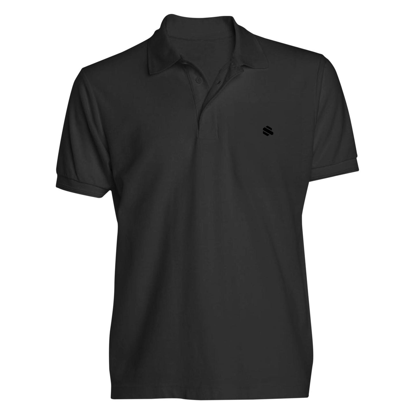EQQEN Herren Poloshirt Schwarz